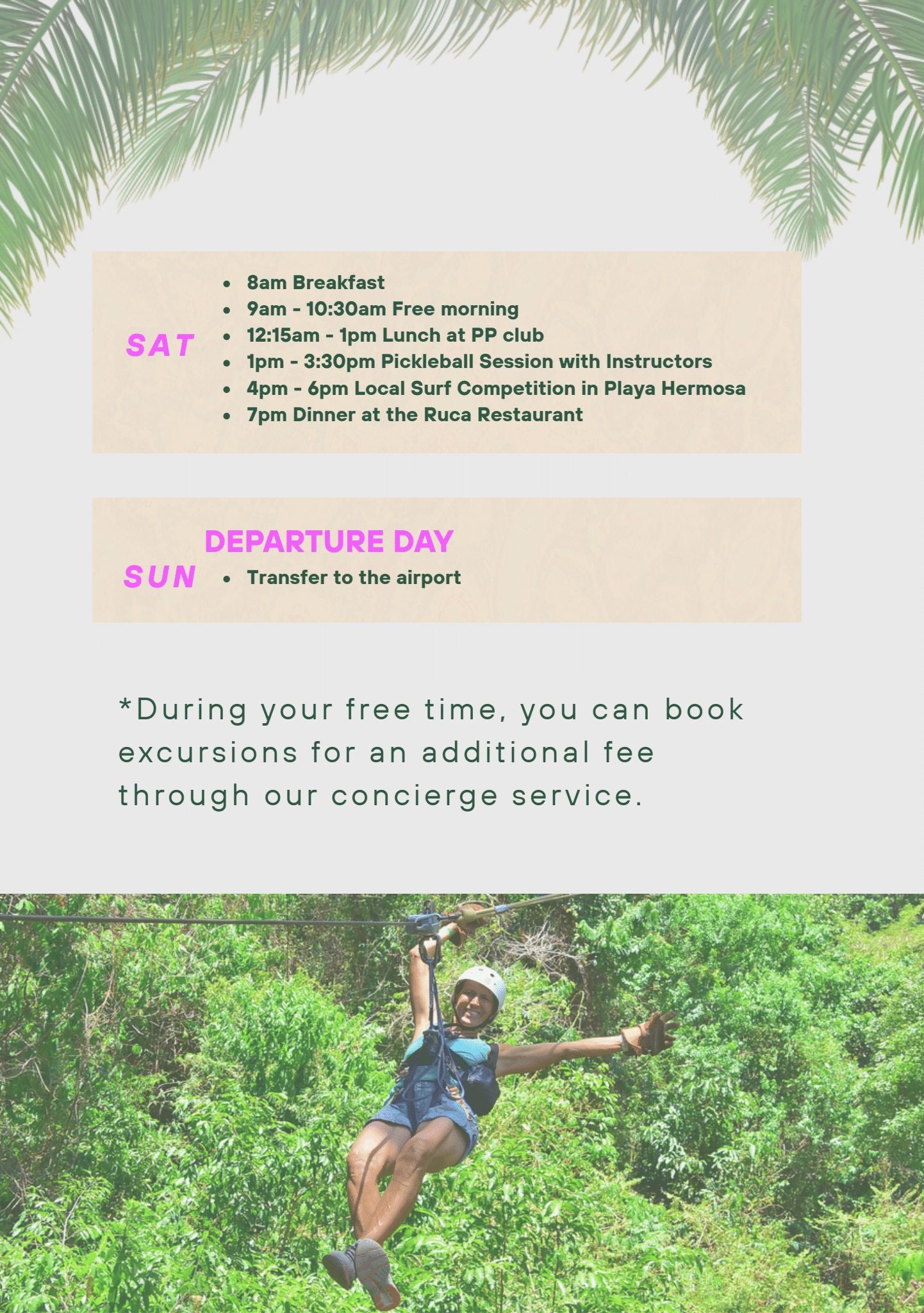 Jaco, Costa Rica with Pura Pickleball January 26th - 31st 2027